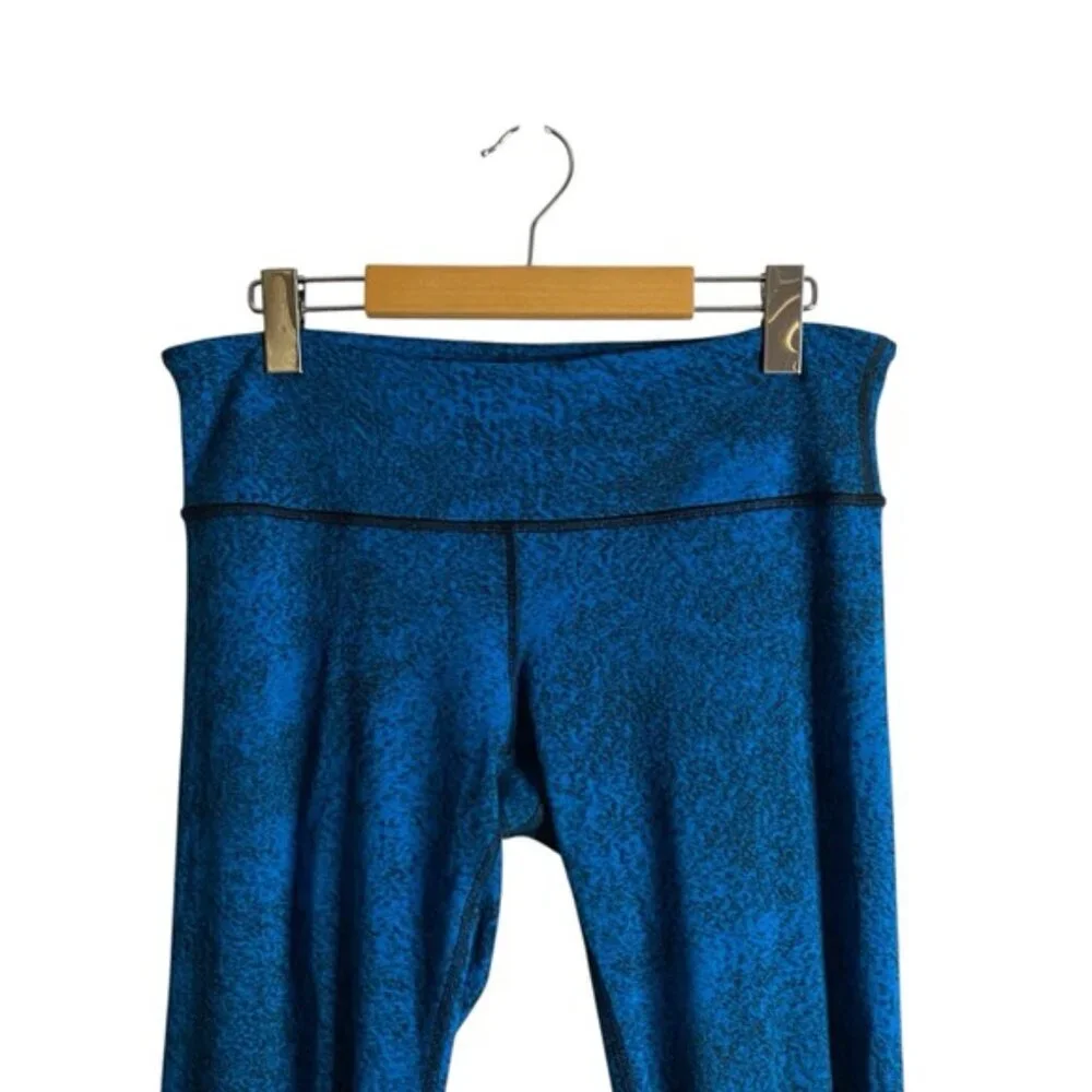 Lululemon Women's Shocking Blue Wunder Under Pant lll Luon Spray Legging